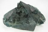 Phenomenal, Blue-Green Octahedral Fluorite Cluster - China #215759-3